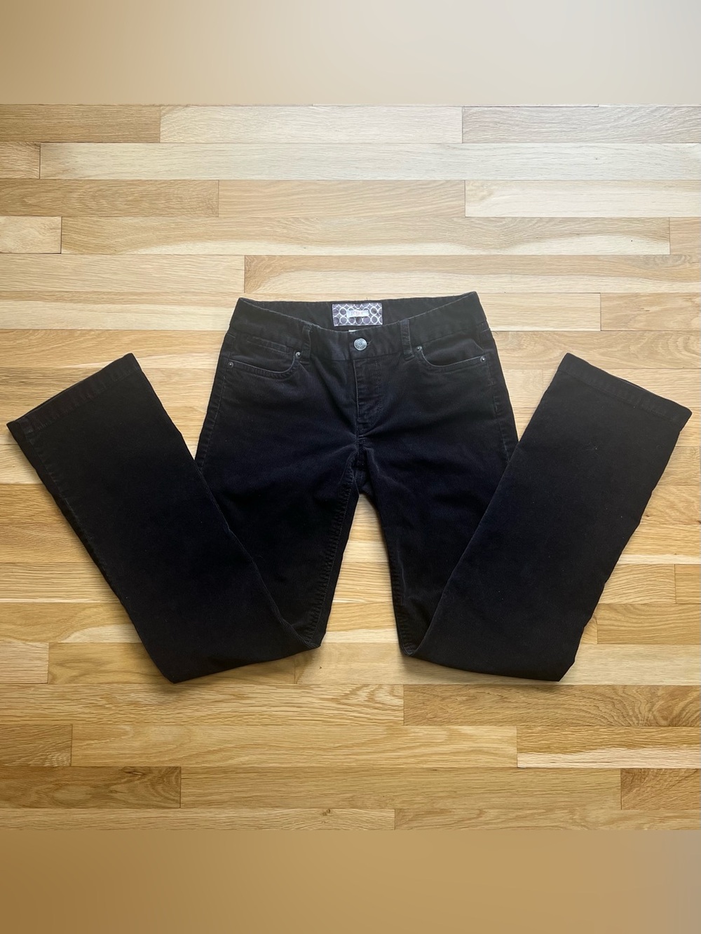 J. Crew Women's Straight Leg Corduroy Pants in Black